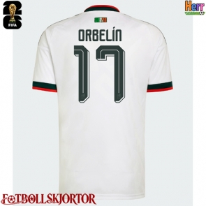 Mexiko Orbelin Pineda #17 Bortatröja VM 2026 Kortärmad